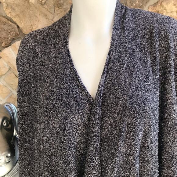 Barefoot Dreams Bamboo Chic Lite 436 Long Gray Open Front Cardigan Size S/M - Picture 3 of 8